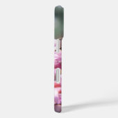 Bezige Bumblebee en Roze Flowers iPhone Case (Achterkant / Rechts)