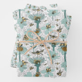 Bezige bunkerbijen - Gift Wrap Inpakpapier Vel (In situ)