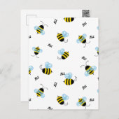 Bezige Buzzing Bumble Bees Honeybees Briefkaart (Voorkant / Achterkant)