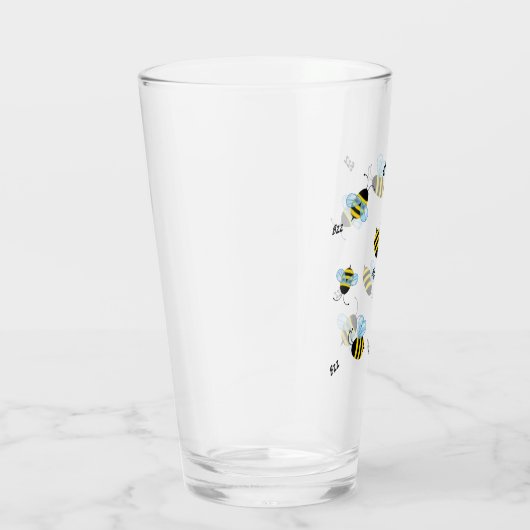 Bezige Buzzing Bumble Bees Honeybees Glas (Rechts)