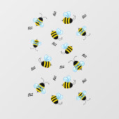 Bezige Buzzing Bumble Bees Honeybees Window Decel Raamsticker (Vel)