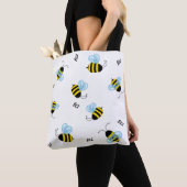 Bezige buzzing Bumble bijen Tote Bag (Dichtbij)