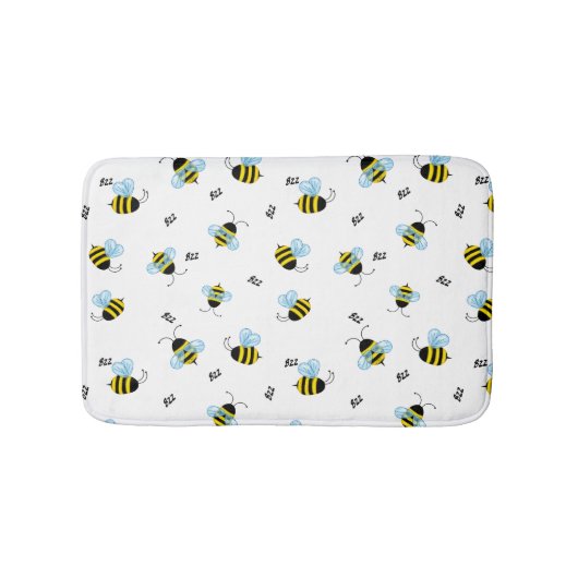 Bezige buzzing Bumblebees Badmat (Voorkant)