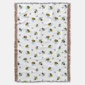 Bezige buzzing Bumblebees Deken (Voorkant Verticaal)