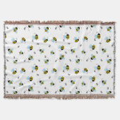 Bezige buzzing Bumblebees Deken (Voorkant)