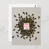 Bezige FOTO-INVOEGING Briefkaart (Voorkant / Achterkant)