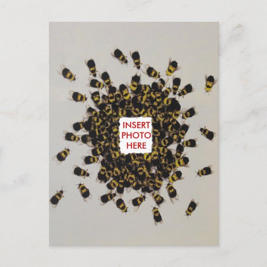 Bezige FOTO-INVOEGING Briefkaart (Voorkant)