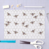 Bezige honingbijen betonpapier tissuepapier (Craft)