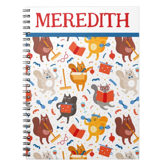 Bezige katten Alle over het Notitieboek van de Dru (Voorkant)