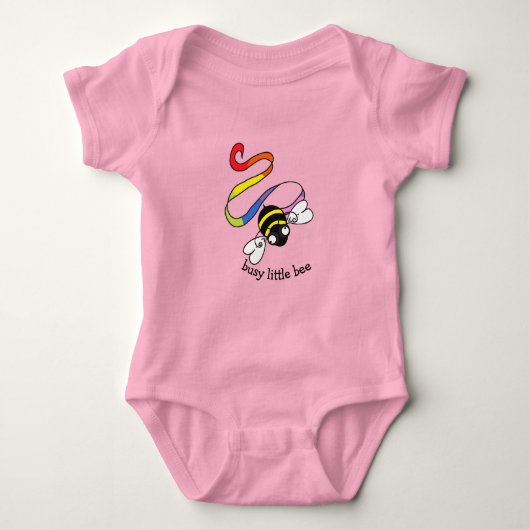 Bezige kleine bij Baby Romper (Voorkant)