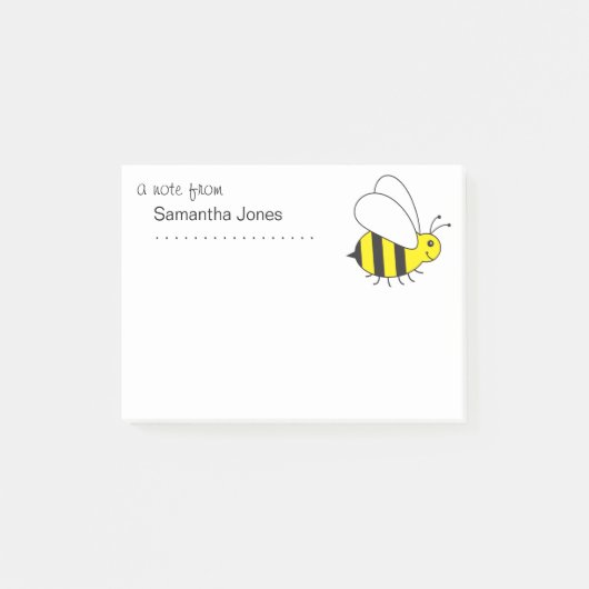 Bezige kleine bijenpootjes post-it® notes (Voorkant)