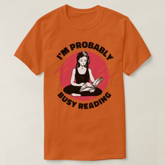 Bezige literatuur van het boek van de Lover van de T-shirt (Design voorkant)