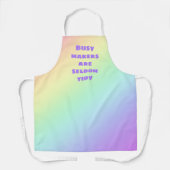 Bezige Makers zijn zelden Tidy Rainbow-Schort Schort (Voorkant)
