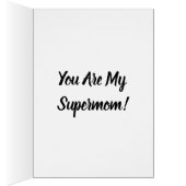 Bezige mama kan alles doen, ZSSG Moederdag Kaart (Binnen (Rechts))