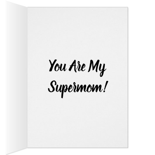Bezige mama kan alles doen, ZSSG Moederdag Kaart (Binnen (Rechts))