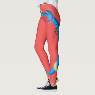 Bezige Moon Pink-Leggings Leggings
