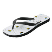 Bezige Teenslippers van het Bumblebeenpatroon (Schuin)