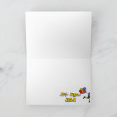 "Bezige verjaardag meisje" Kaart (Binnen)