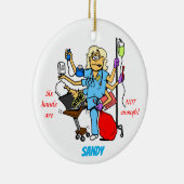 Bezige verpleegkundige ornament (Rechts)