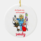 Bezige verpleegkundige ornament (Achterkant)