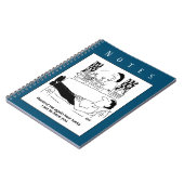 Bezige vrouw terwijl luie echtgenoot rust. Grappig Notitieboek (Linkerzijde)