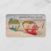 Bezinking van Adirondack-stoel op zonnebril Visitekaartje (Voorkant)