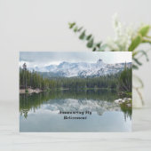 Bezinning bij ouderschapskoninklijke bergen aankondiging (Staand voorkant)