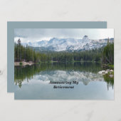 Bezinning bij ouderschapskoninklijke bergen aankondiging (Voorkant / Achterkant)