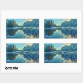 Bezinning El Capitan en drie broers Rechthoekige Sticker (Vel)