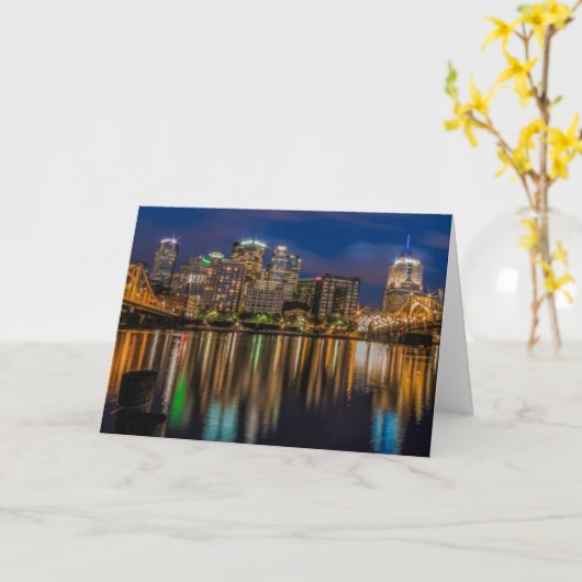 Bezinningen van Pittsburgh Kaart (Gele Bloem)