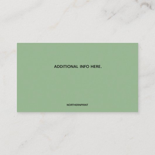 Bezit bewerken visitekaartje (Achterkant)