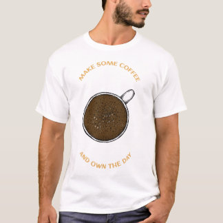 Bezit de Dag Grappige Caffeïne Verslaafde Barista  T-shirt