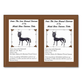 Bezit de Iron-Horned Unicorn Trading Kaart