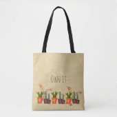 BEZIT HET Cacti Cactus Boodschappentas - Gepersona Tote Bag (Voorkant)