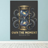 Bezit het Moment Canvas Afdruk (Insitu (Houten vloer))