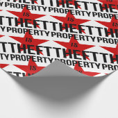 Bezit is Theft - Anarchistische communistische com Cadeaupapier (Hoek)