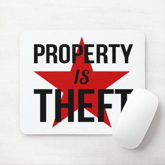 Bezit is Theft - Anarchistische communistische com Muismat (Met muis)