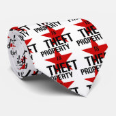 Bezit is Theft - Anarchistische communistische com Stropdas (Opgerold)