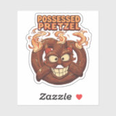 Bezit Pretzel Grappige Halloween Pretzel Pun Sticker (Vel)