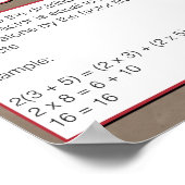 Bezit van Aantallen - Verdelend Bezit Poster (Hoek)