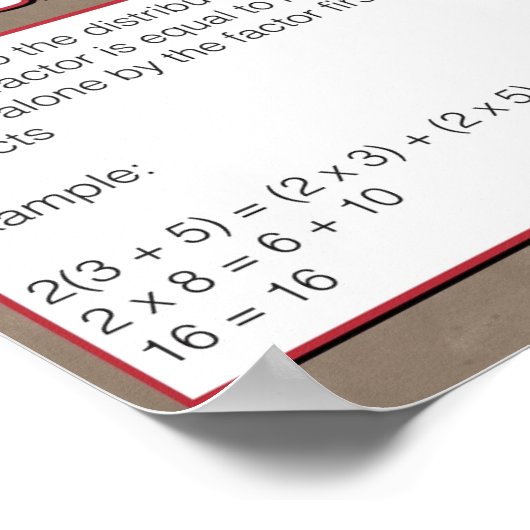 Bezit van Aantallen - Verdelend Bezit Poster (Hoek)