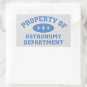 Bezit van de afdeling Astronomie Rechthoekige Sticker (Tas)