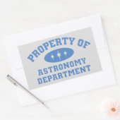 Bezit van de afdeling Astronomie Rechthoekige Sticker (Envelop)