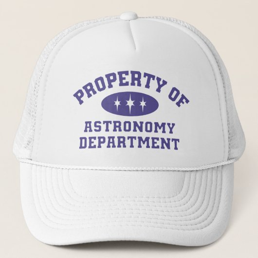 Bezit van de afdeling Astronomie Trucker Pet (Voorkant)