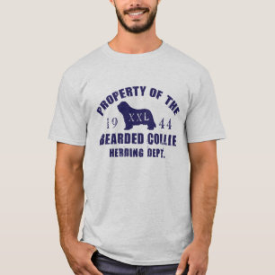 Bezit van de afdeling Bearded Collie Herding T-shirt