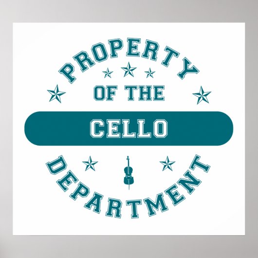 Bezit van de afdeling Cello Poster (Voorkant)