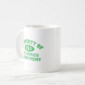 Bezit van de afdeling Economie Koffiemok (Voorkant links)