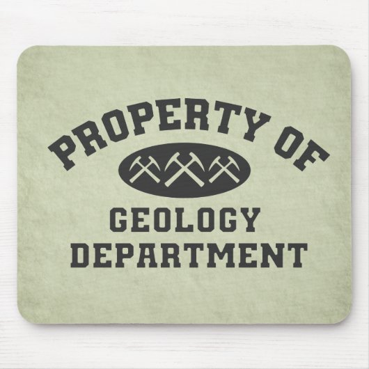 Bezit van de afdeling Geologie Muismat (Voorkant)