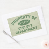 Bezit van de afdeling Geologie Rechthoekige Sticker (Envelop)
