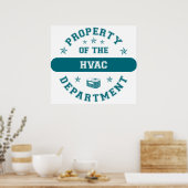 Bezit van de afdeling HVAC Poster (Keuken)